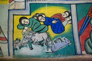 Debir Sina Mary Kilisesi, Gorgora, Tana Gölü, Etiyopya, Afrika by Unknown